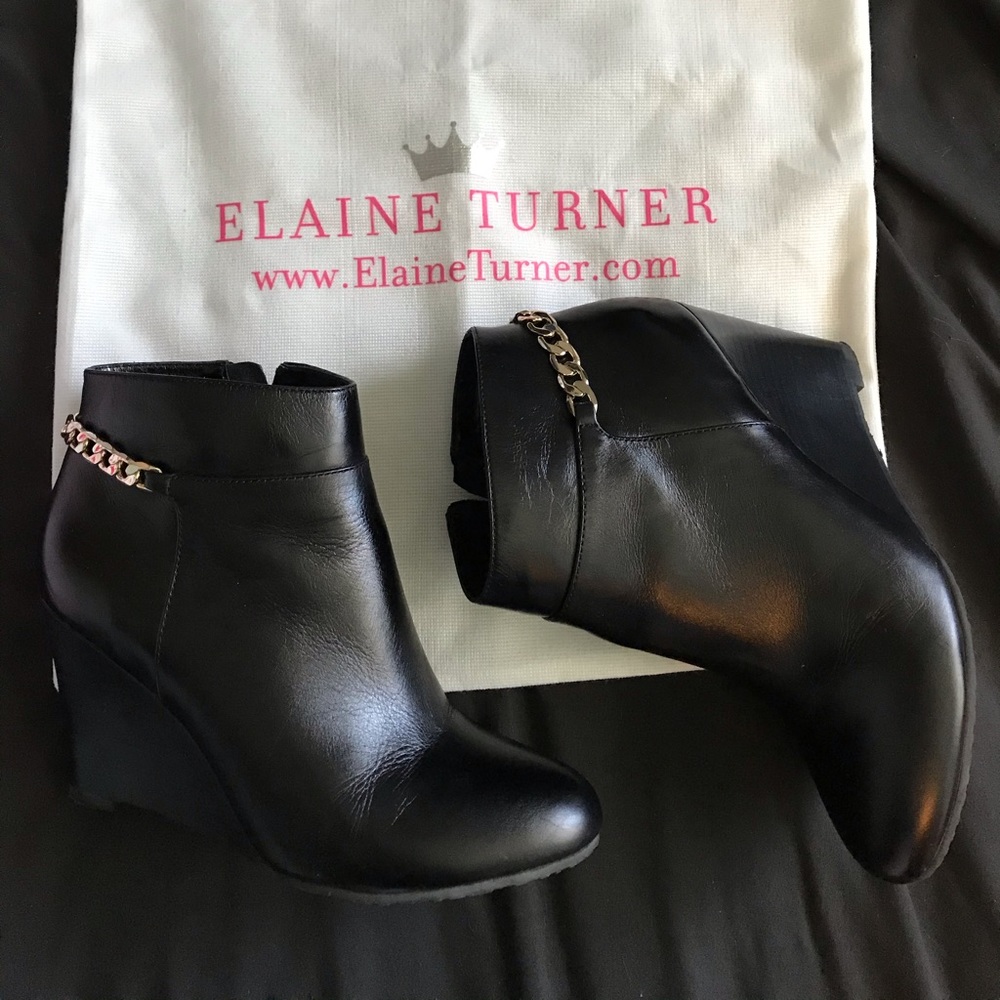 Elaine Turner Wedge Boots